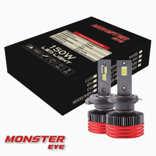 MonsterEye Q5 150W LED Kit 6000K by Motorbasket - Image 2