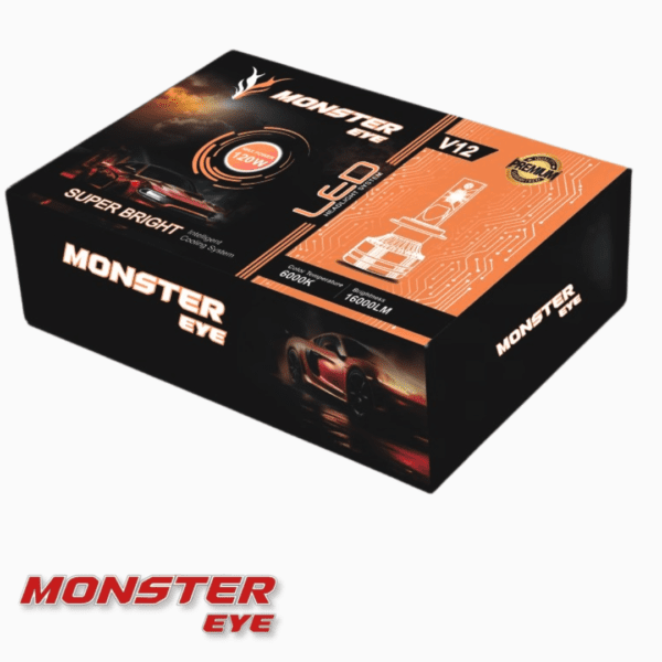 MonsterEye V12 120W LED Kit 6000K by Motorbasket - Image 4