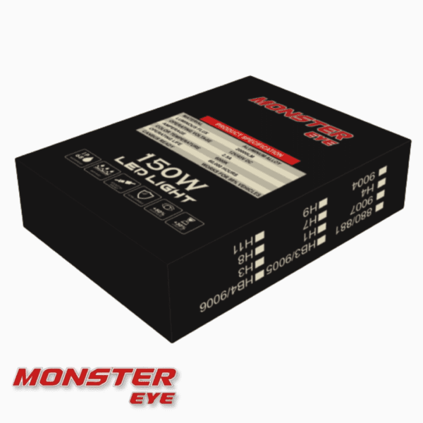 MonsterEye Q5 150W LED Kit 6000K by Motorbasket - Image 5