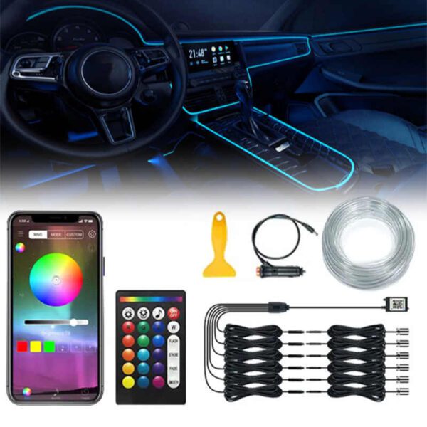 Budget Friendly Car Ambient Light by Motorbasket (5-in-1)